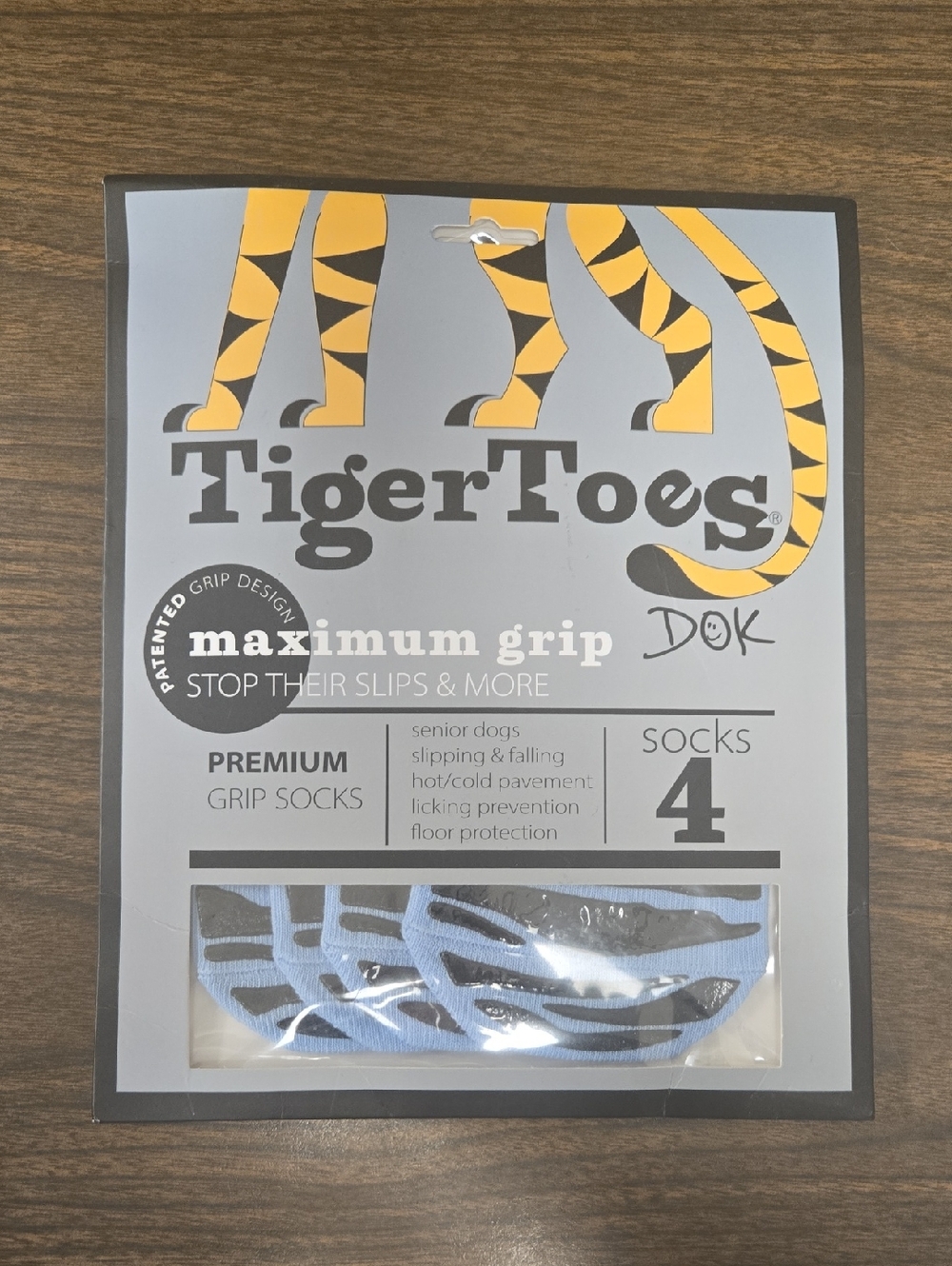 💥Tiger Toes Dog Socks